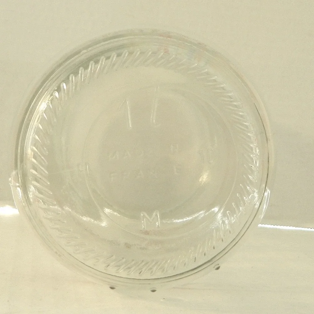 Luminarc Made in France Glass Jar 1 Liter Clear Cottagecore Heart Bow Retro